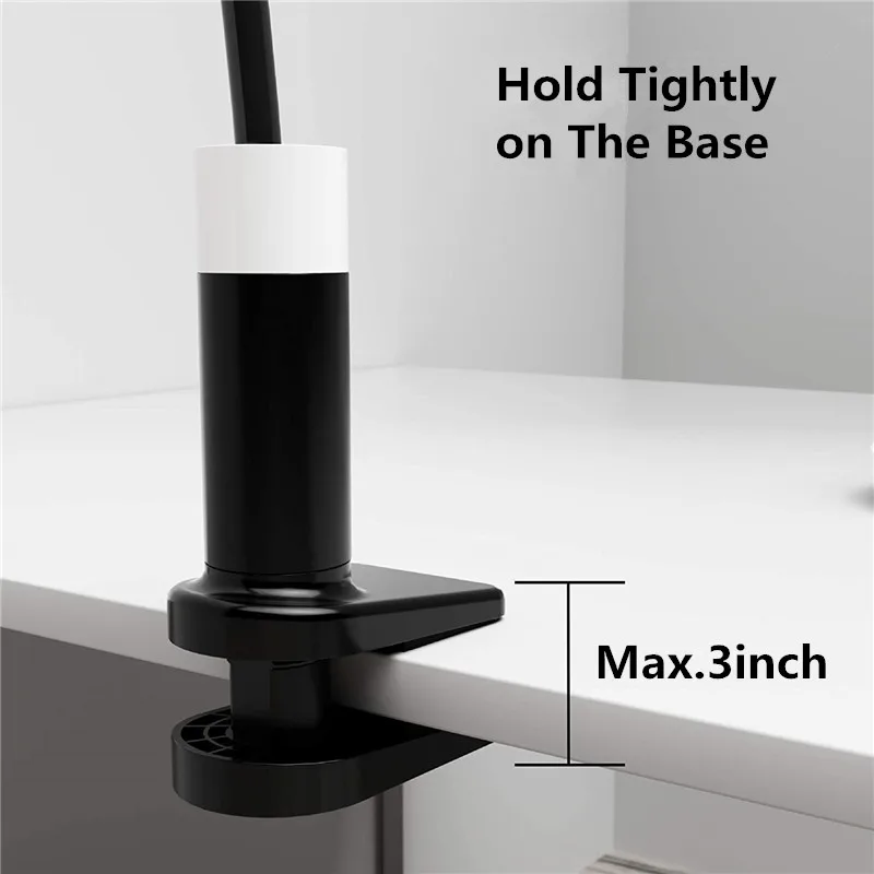 Magnetic Gooseneck Phone Holder Mount for MagSafe iPhone 14/13/12 Pro Max Tabletop Clamp 360 Rotation Adjustable for Office Home