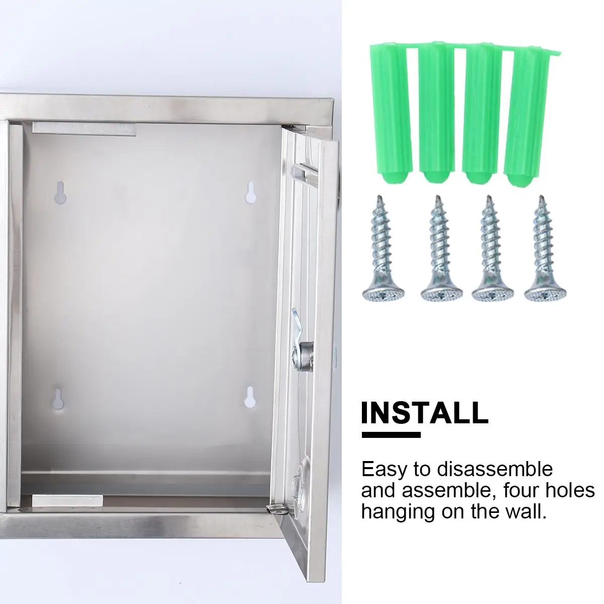 Stainless Steel Postal Box Durable Lightweight Waterproof Retro Suggestion Box Mail Slot Letter Stainless Steel Mailbox