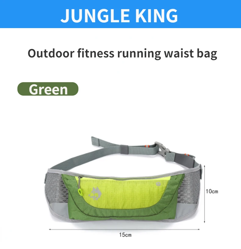 JUNGLE KING New CY2674 Marathon Jogging ciclismo corsa idratazione cintura marsupio marsupio marsupio porta telefono per bottiglie d'acqua