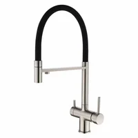 Gray Purified Kitchen Faucet Hot Cold Mixer Pull Out Rotation Crane Tap Spray Stream Mode Filter Water Deck Mount 1