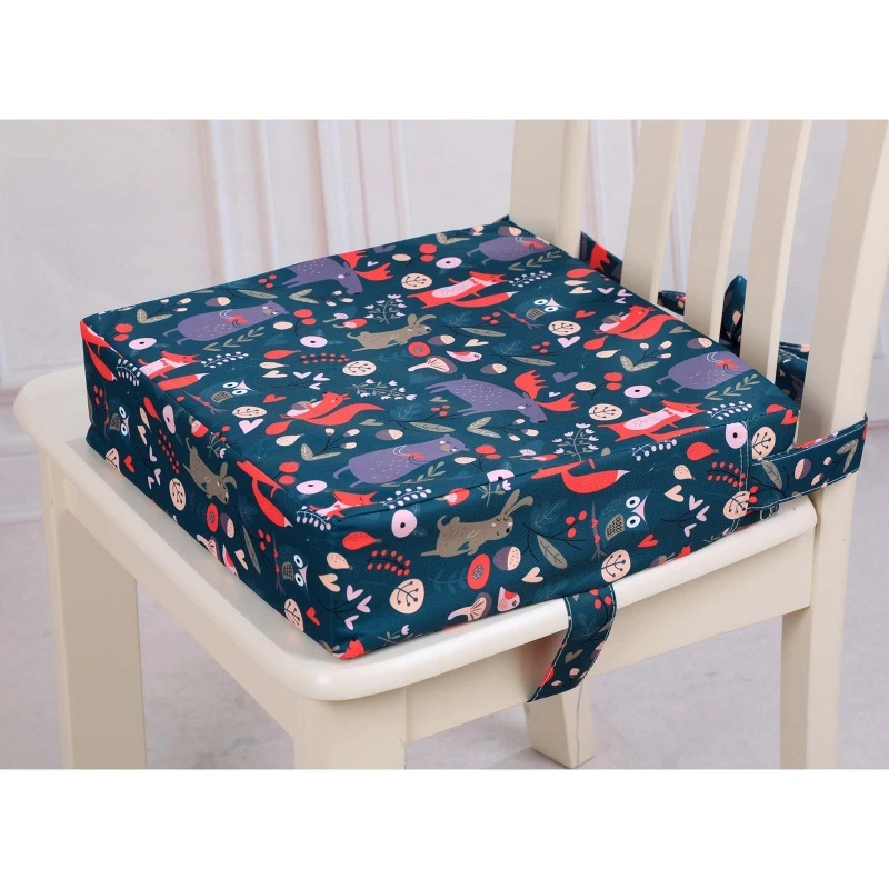 Portable High Chair Pad Booster Travel Dining Room Adjustable Detachable Washable Thicken Sponge for Seat Cushion