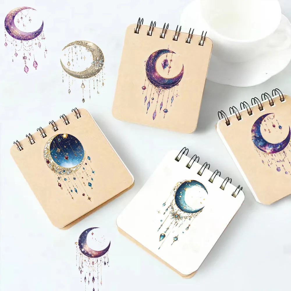 50/100PCS 창의적인 판타지 갤럭시 고급스러운 인스타일 분위기 스티커 봉투 봉인 스티커 방수 스티커