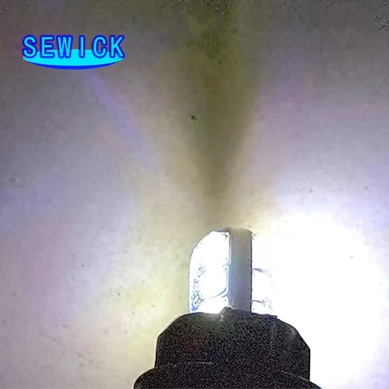 100Pcs  T10 Ǹ ̽ 6 SMD LED ڵ    W5W WY5W 6LED 6SMD   ̵    12V