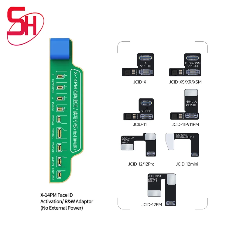 

JCID JC Non-removal Face ID Repair FPC Flex Cable for iPhone X-14 Pro Max Dot Projector Read Write Face ID Not Working Repair