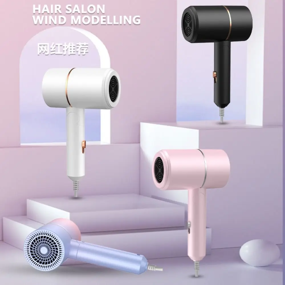 Description Picture 2 of itemFoldable Ionic Hair Dryer with Smooth Nozzle Attachment Hot and Cold Wind MIni Folding Hairdryer Colorful Negative Ion