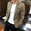 Men's Blazer Fashion Spring Summer Clothing Male Suit Jacket Gradient Color Casual Slim Fit Fancy Party Singer Blazzer Coat 5