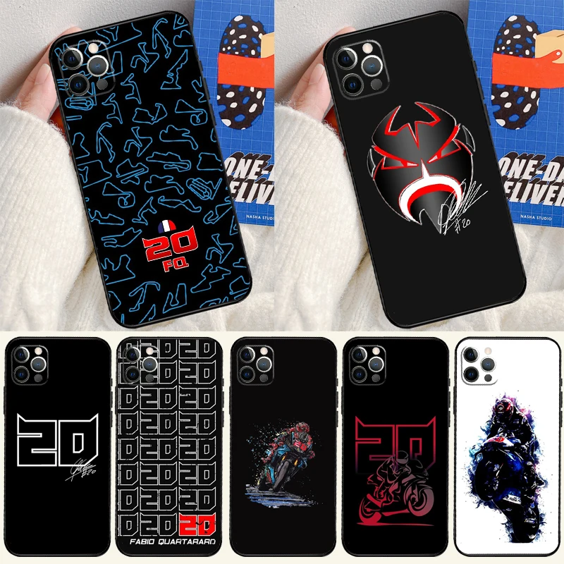 Custodia Moto No.20 Fabio Quartararo Per Iphone 15 14 13 12 11 Pro Max Xs Xr X 12 13 Mini 7 8 15 Plus Se 2022 Fundas