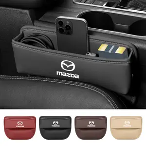 PU Leather Car Seat Gap Organizer Auto Front Seat Side Bag for Mazda 3  Axela Logo Car Crevice Storage Box Interior Accessories - AliExpress