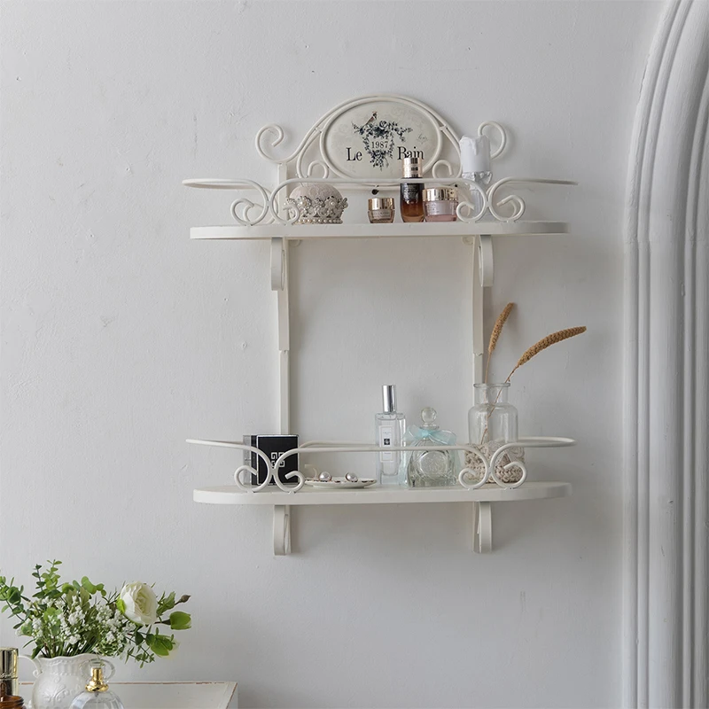 French-Country-Cottage-Bathroom-Double-Scroll-Shelf-Retro-Shabby ...
