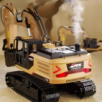 RC Excavator Dumper Car 2.4G Remote Control Alloy Engineering Vehicle Crawler Truck Excavator Toys for Boys Kids Christmas Gifts 2