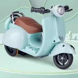 Cute Doll - Sized Mini Electric Motorcycle Toy Accessory (D)