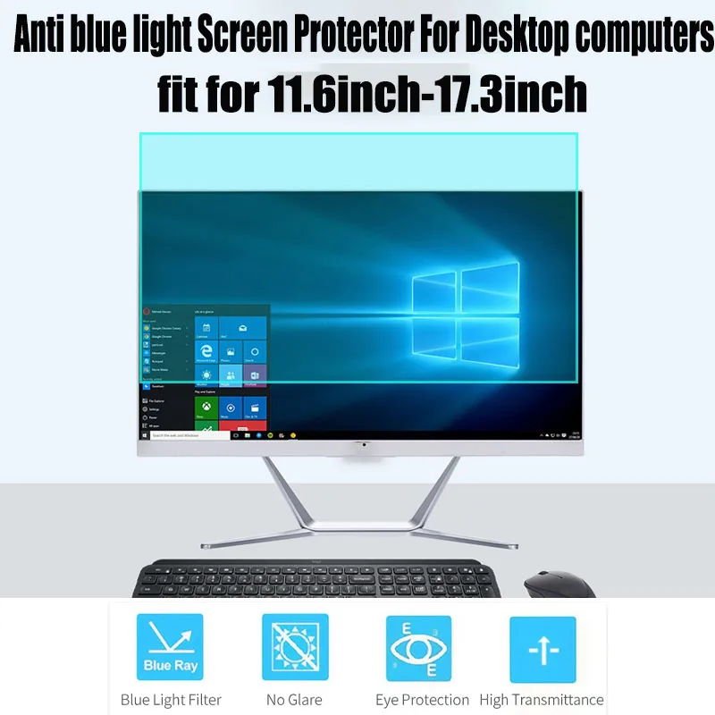 컴퓨터 스크린 보호대 매트 필름, 블루 라이트 차단, 고투과율 PC 컴퓨터용, 12.5 인치, 13.3 인치, 15.6 인치, 17.3 인치, Anti-UV16:9