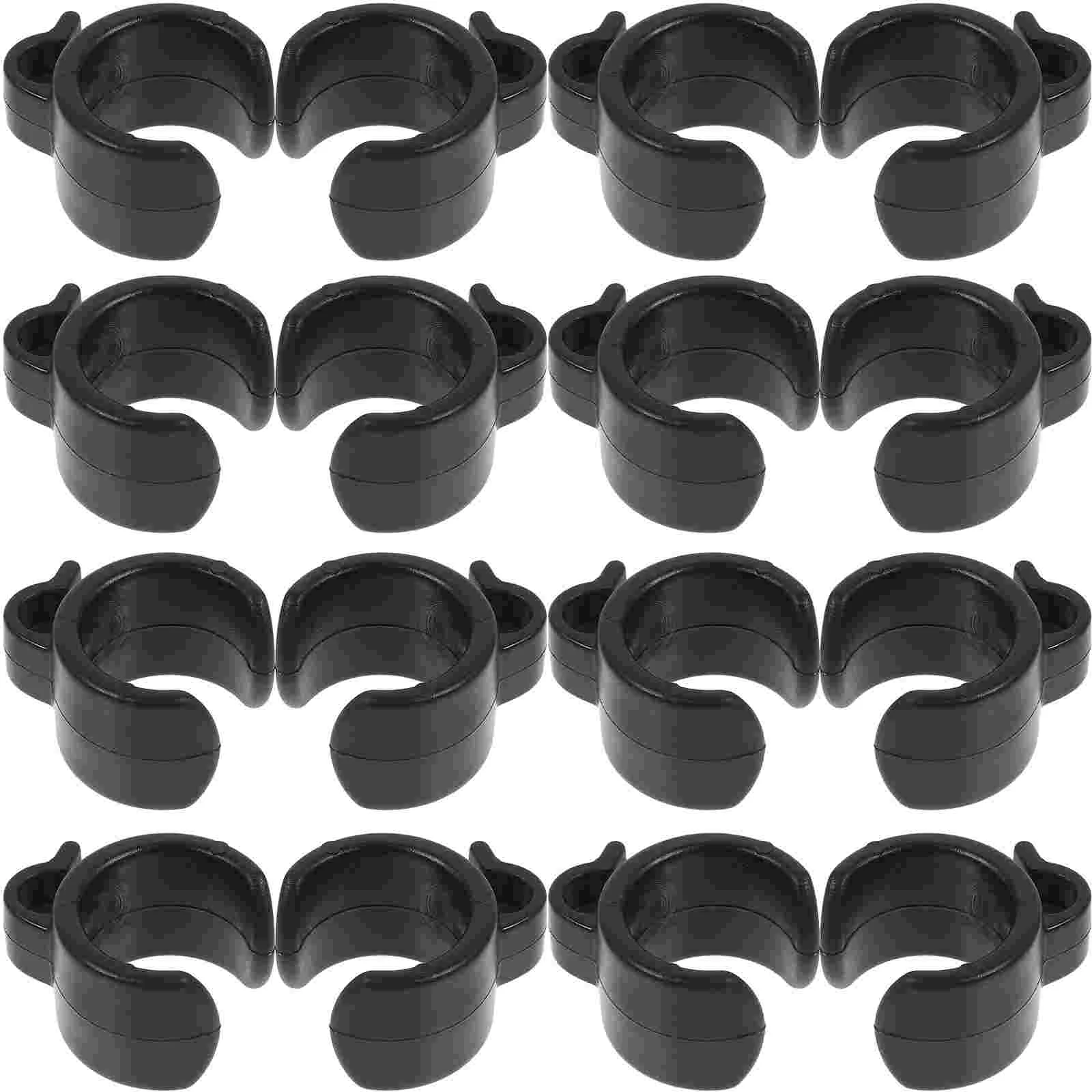 20 Pcs Cable Clip Holder Mic Stand Tripod Pole Mount Plastic Fixing Wireless Accessories Audio Microphone Bracket Streaming