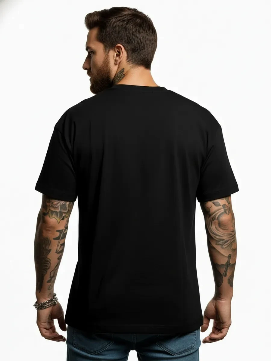 Men's T-shirt - Trendy Casual Design, Comfortable and Breathable Round Neck Short Sleeved, Suitable for Daily Summer Wear - 4