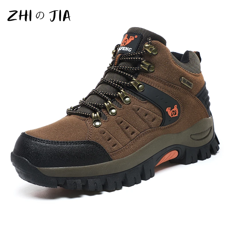 Outdoor Waterproof Hiking Boots Men's Women's Spring And Autumn Hiking Wear-resistant Mountain Sports Boots Hunting Sports Shoes 2