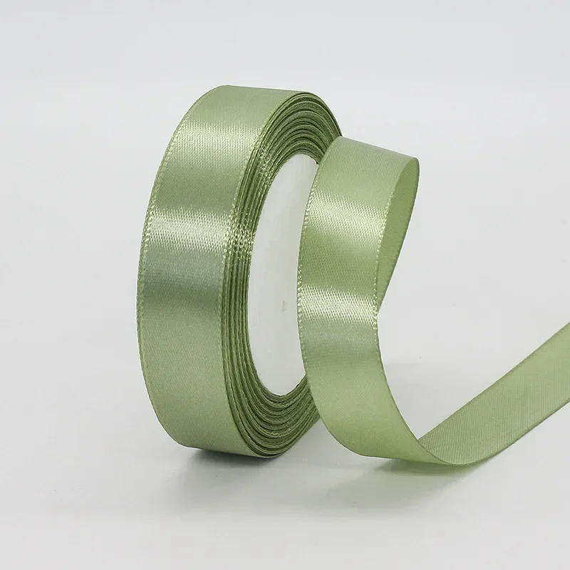 Sage Green Ribbon for Gift Wrapping and DIY Crafts - 25 Yards