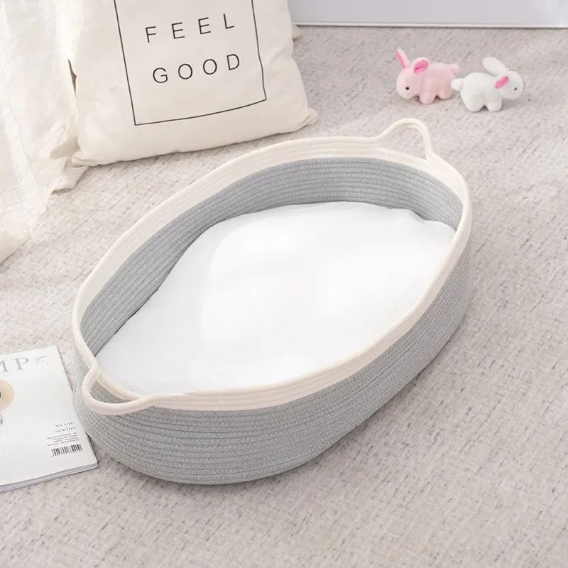 Baby Basket Cotton Rope Newborn Going Out Sleeping Basket Baby Diaper Changing Table Newborn Cradle Bed