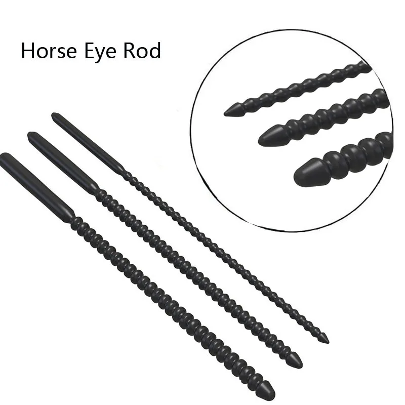 Horse Eye Stick Urethral Toy Stretch Silicone Sounding Penis Plug Stimulate Dilator Cock Sounding Expander Flexible Uretra Probe