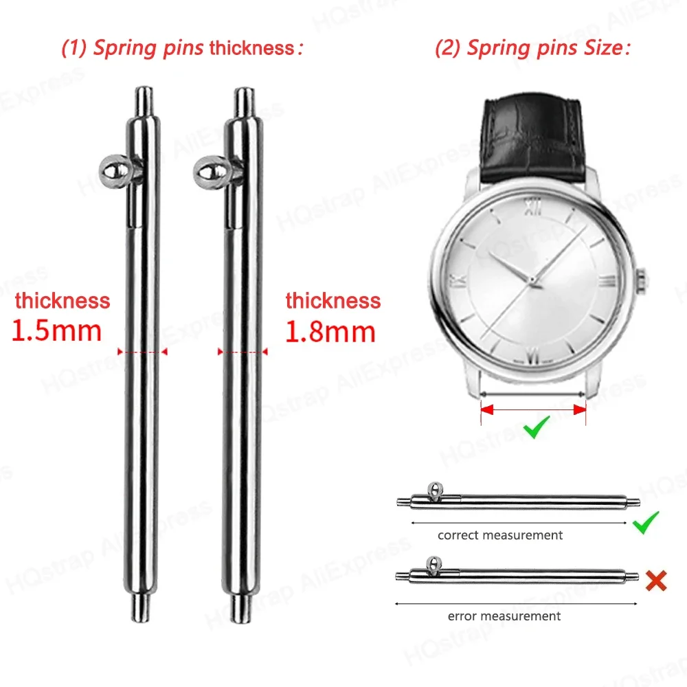 20pcs Watch Band Spring Pin Quick Release 304 Stainless Steel