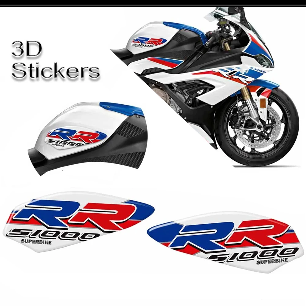 For BMW FOR HP HP2 HP4 R 1250 GS R1250 Race S1000 RR S1000XR Motorcycle Stickers Side Panel Protector Fairing Tank Pad Emblem