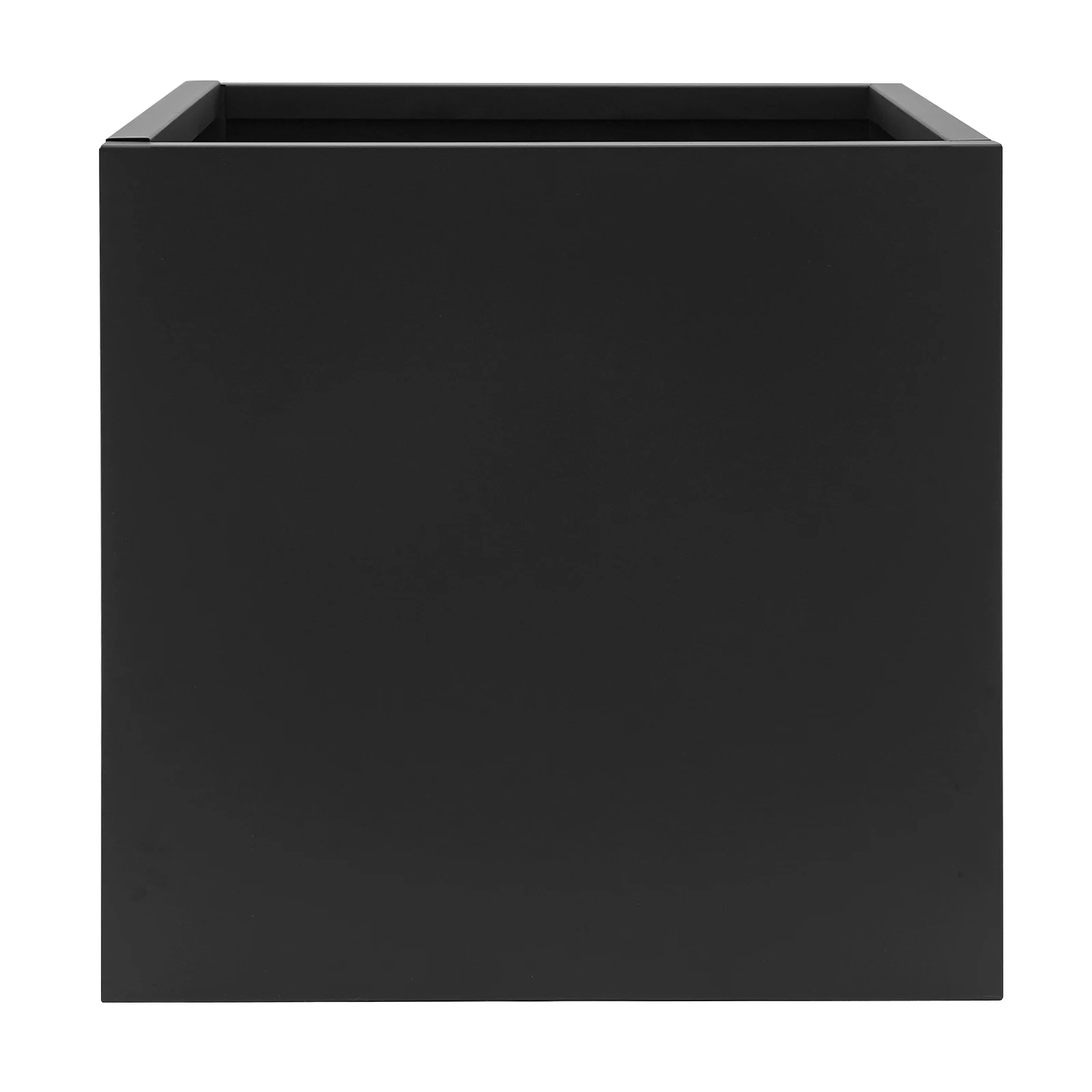 24*24*24 Zoll Würfelförmiger Pflanzkasten Schwarzer Quadratischer Outdoor-Pflanzkasten aus Stahl für Innen- und Außendekoration – Detail 4