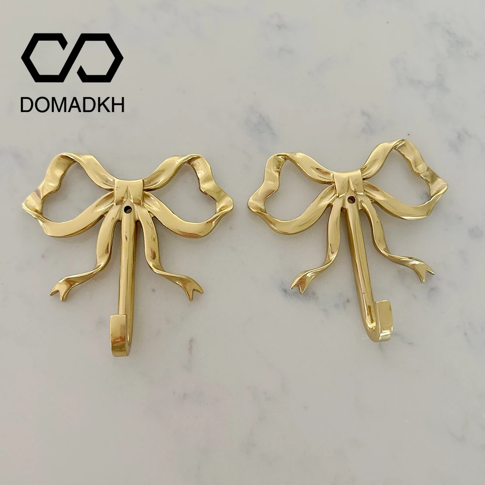 Ganchos de Parede de Arco de Latão Gancho de Toalha Ganchos Decorativos Suporte de Colar Ganchos Chave Únicos Roupas Criativas Suporte de Gravata Chapéu Racks