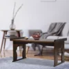 32*18inch Folding Floor Table Rectangular Coffee Table Foldable Japanese-Style Tea Low Table Antique Wooden Altar Desk 1