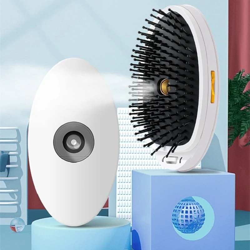 1 PCS ABS Portable Universal Steam Spray Hair Comb Vibration Ionic Hair Comb