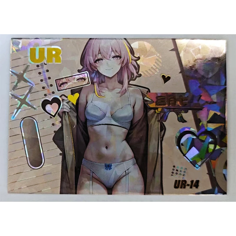 Anime Goddess Story Yor Forger Ganyu Hu Tao Kafka Raiden Shogun Eula Collectible Cards Christmas Birthday Gifts Children's Toys