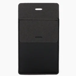 Elegant Portable PU Leather Pen Pouch - Leak - proof Pencil and Stationery Holder (Black)
