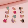 Cartoon Ear Clip Without Ear Hole Korean Edition Short Style Cat Ear Hanger Alloy Dinosaur Kids Clip Earrings Children Accessory 1