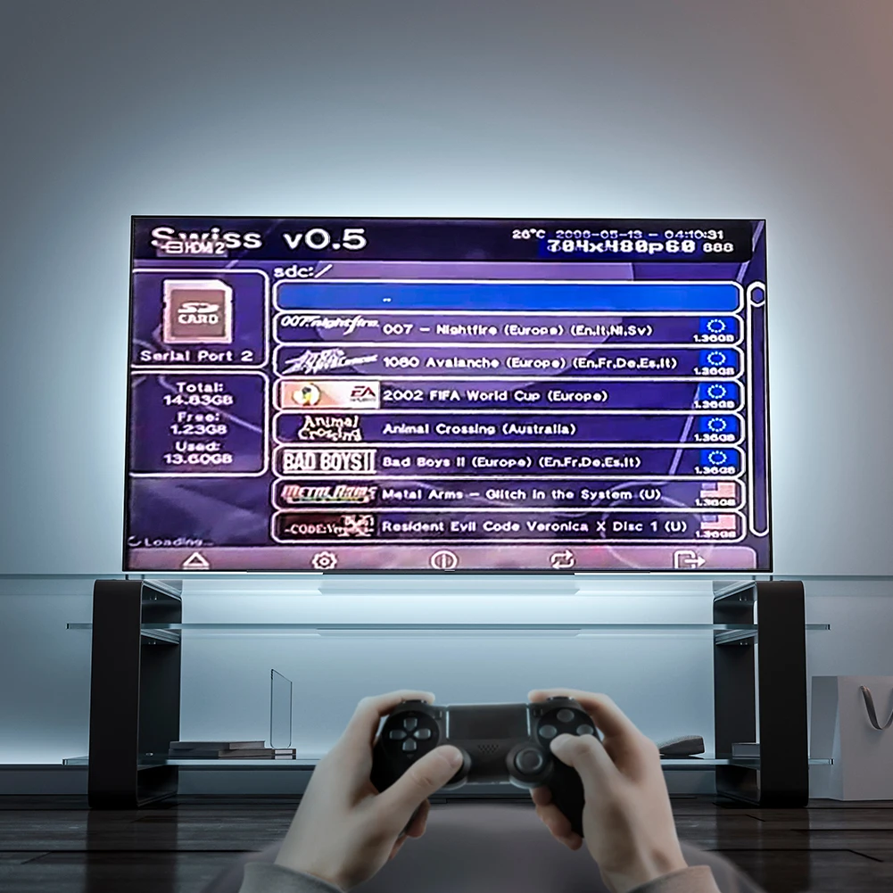 SD2SP2 Adapter TF Card Reader Replacement +  Boot Disc Mini DVD for Nintend Gamecube NTSC Accessories