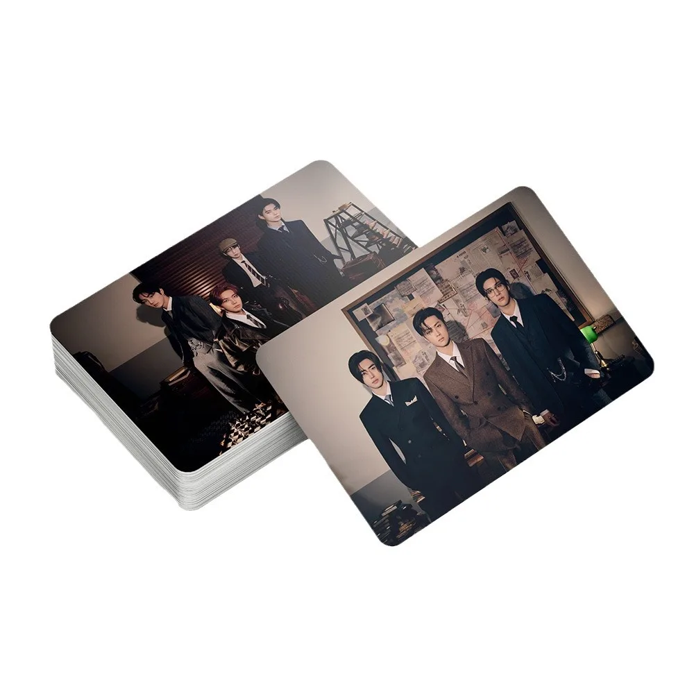 55 개/대 한국 아이돌 새 앨범 MEMORABILIA Lomo 카드 패션 소년 조합 HD 인쇄 Photocard 팬 컬렉션 선물