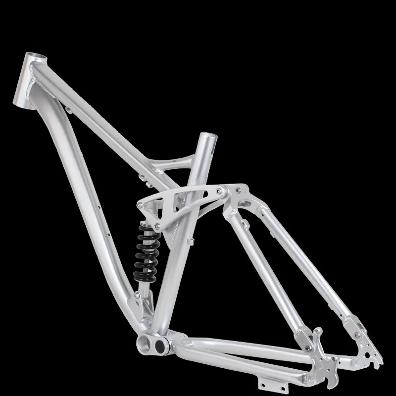 ツインショック MTB フレーム 26インチ 26 インチ マウンテン バイク フレーム クワッド リンク ソフト テール