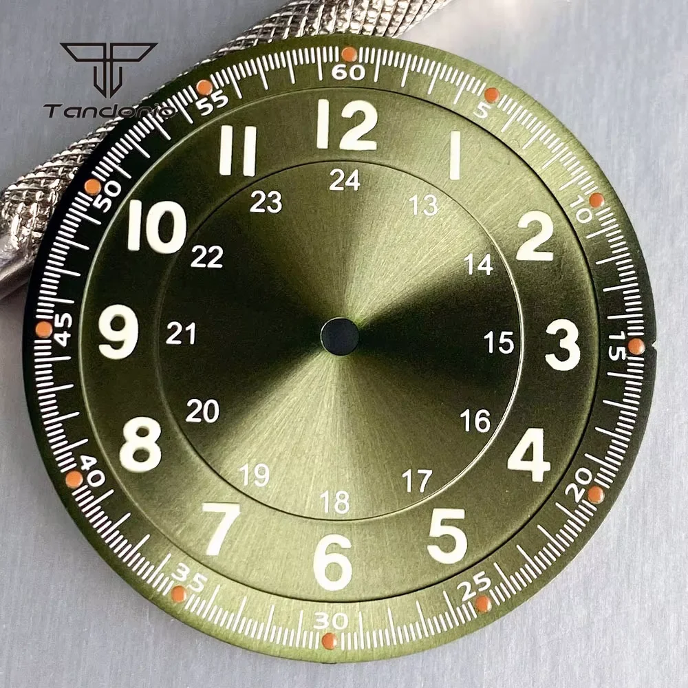Titanium Pilot Watch Case, Dial, and Hands Set Accessories, 39mm