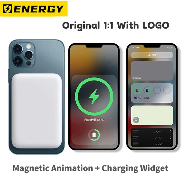 Iphone 15 Mini banco de energía magnética-Nueva batería externa portátil  magnética-Aliexpress