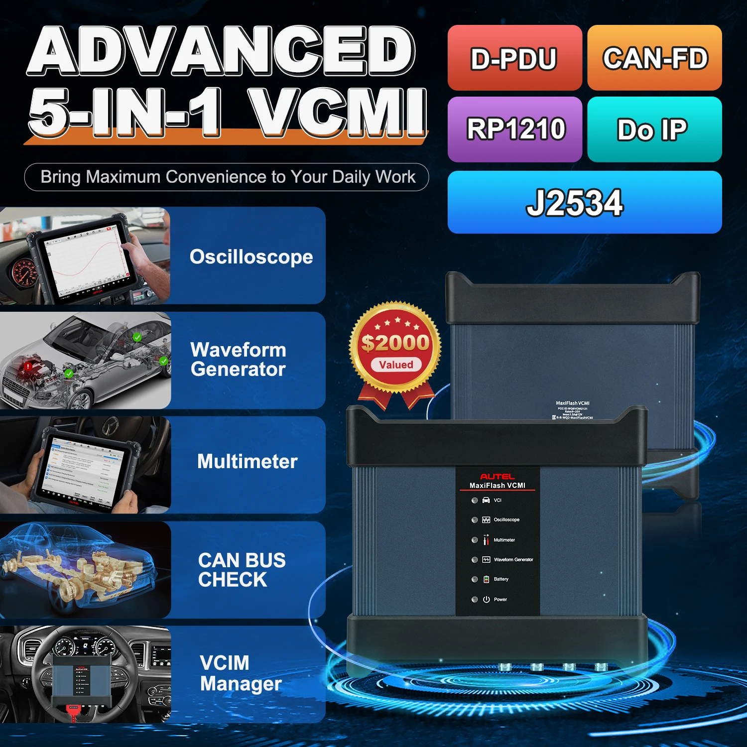 Autel MaxiSys Ultra EV Intelligent EV Diagnostic Tool With EVDiag Kit VCMI EV High-Voltage System&Battery Pack Analysis PK Ultra - Image 6