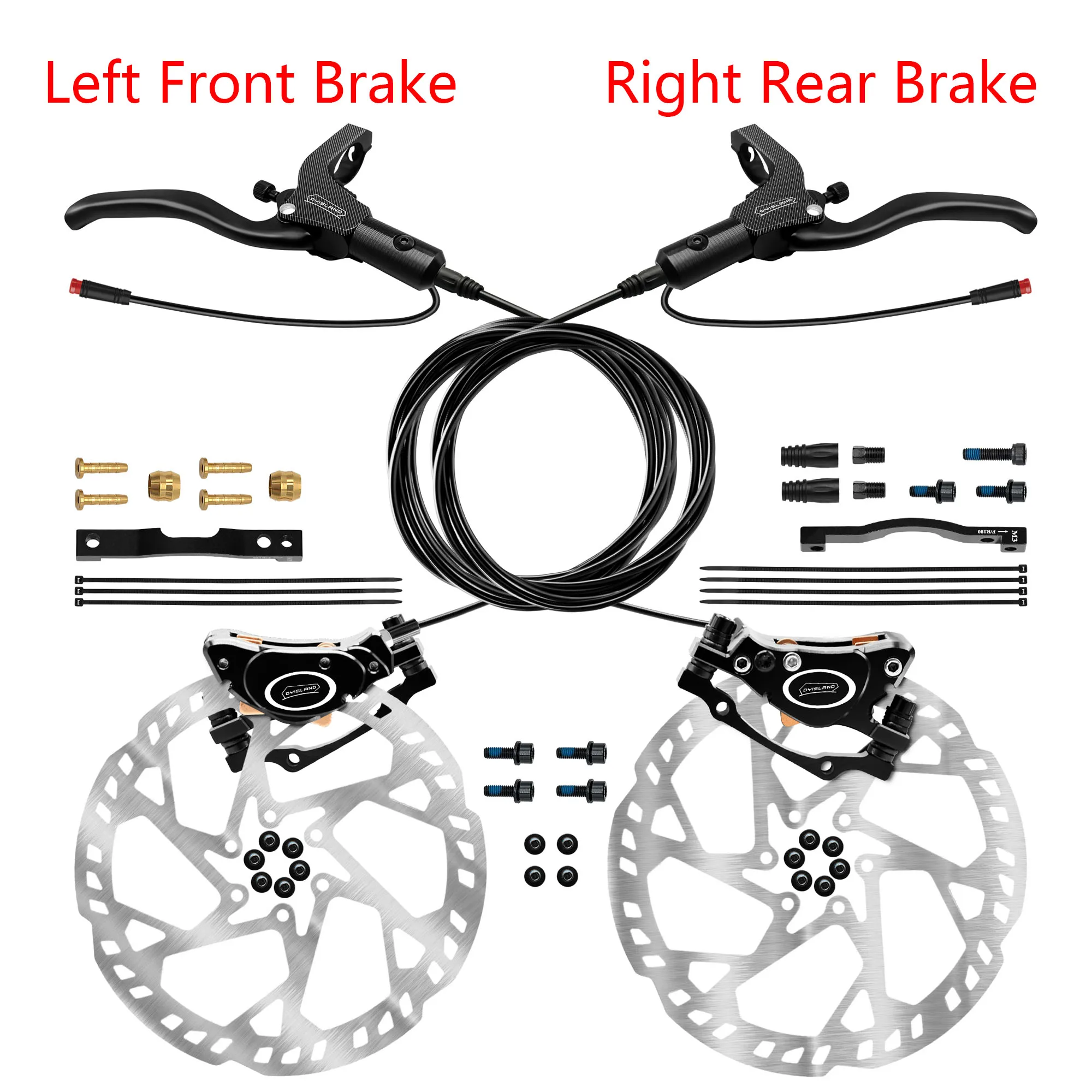 電動自転車油圧ブレーキセット160mmローター付きF890mm,R1570mm黒 Amazon.co.jp: ZOOM Ebike 油圧ディスクブレーキセット:HB-876E