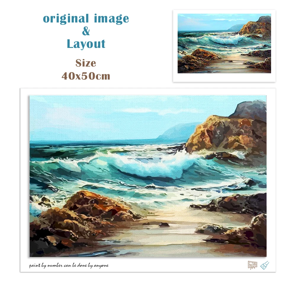 Paysage océanique Paysages marins Vagues de la mer Coucher de soleil