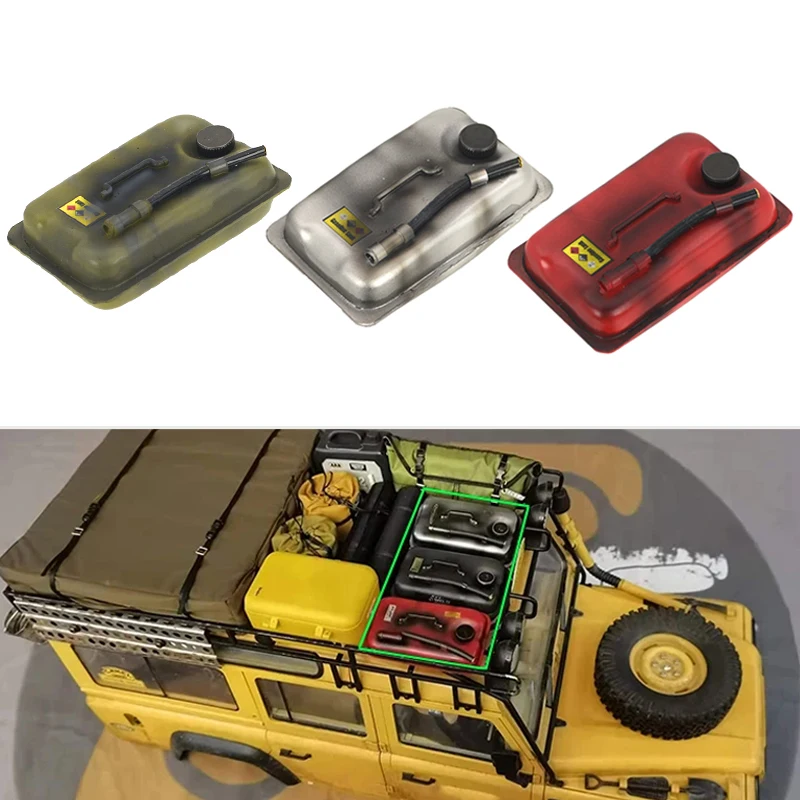 Soporte De Barra Transversal Para Equipaje De Techo A Escala 1/8 1/10, Portaequipajes RC Portatil Caja De Equipaje De Techo Para Modelo De Vehiculo Rojo