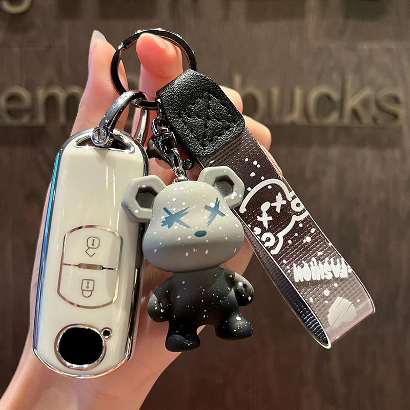 Key Case Cover Key Case Car Key Shell Flip Key Fob Shell TPU Car Remote Key Case Cover Shell Fob For Mazda 2 3 6 Atenza Axela Demio CX-5 CX5 CX-3 CX3 CX7 CX-7 CX-9 CX9 MX5 Accessories