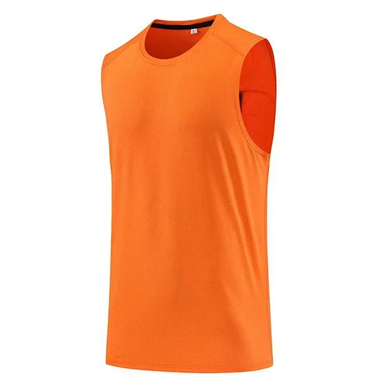 Men Quick Dry Running Vest Fitness Training Street Style Muscle Workout Gym Fittness Tank Top Basketball Drill Shirt Jersey