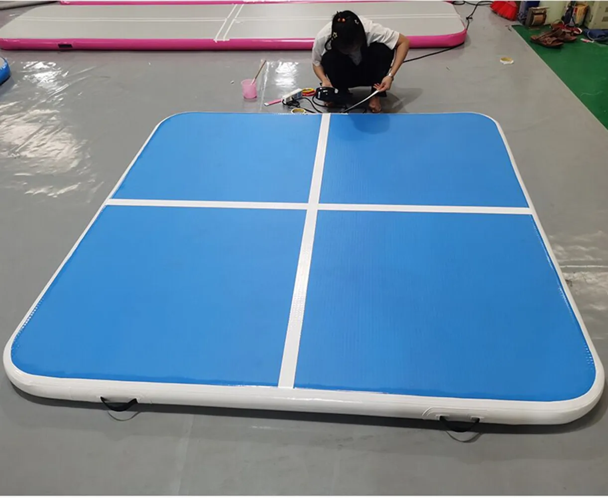 Tuxedo sailor 2M/3M/4M Tapis de Gymnastique Gonflable, 10CM Tumbling Mat Training Mat, Air Track Mat with Electric Air Pump, Gym Mat for Cheerleading /Gym/Beach/Gym/Home Use (Pink, 400 x 100 x 10 cm