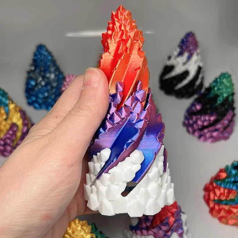 Stress Relieving Toy 3D Spiral Pyramid Rotating Stone, Impossible Passthrough Fidget Helix Puzzle for Home Office Desk