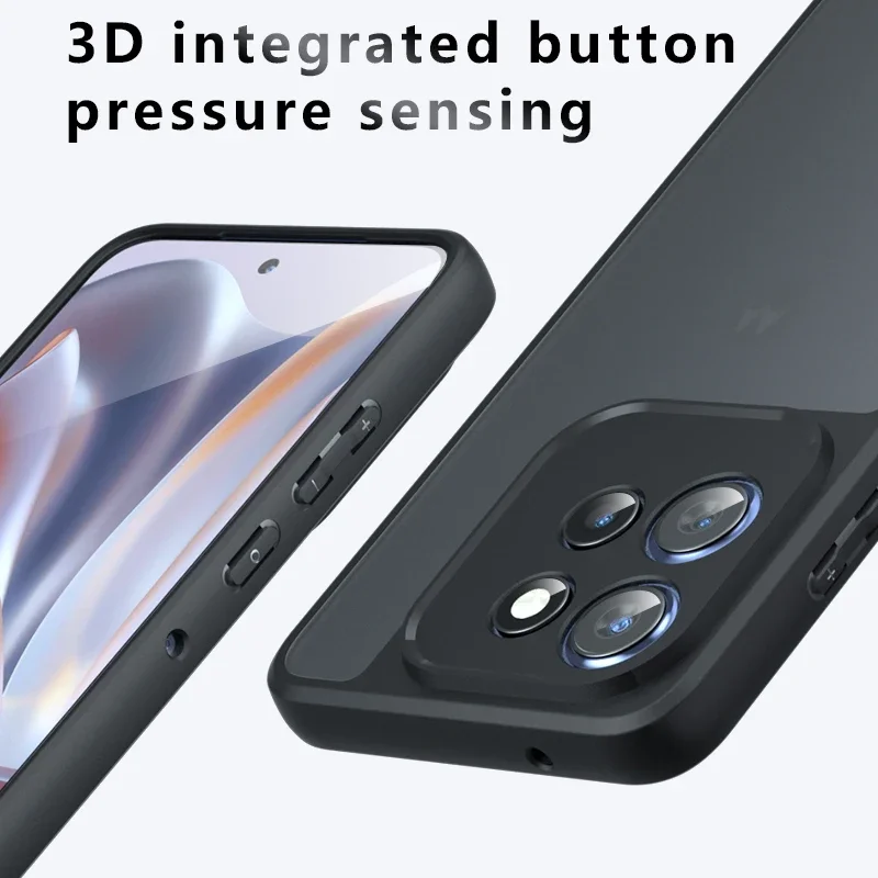 Ultimate Airbag Super Protection Soft TPU+PC Clear Matte Back Cover Phone Case