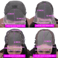 Perruque Lace Front Wig Body Wave Naturelle, Cheveux Humains, Couleur Rouge Brun HD, 13x4, 13x6, 4x4, 5x5, Pre-Plucked, 40 Pouces 6