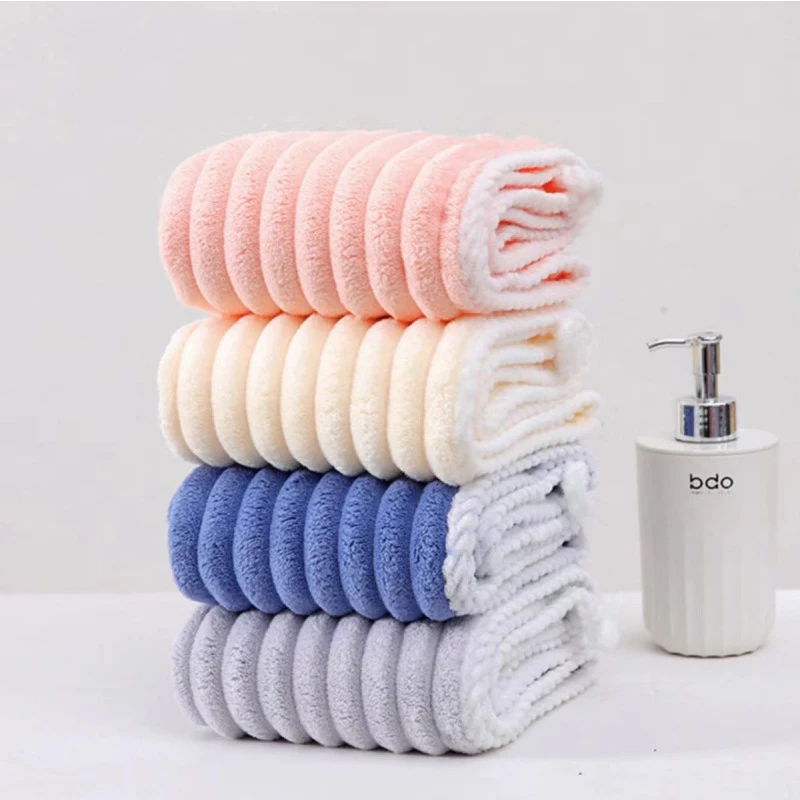 Candy velvet dry hair cap women's coral velvet thickened absorbent quick drying towel headband towel dry hair towel quick drying towel