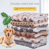 Tapis en Polymères à Double Face pour Animaux de Compagnie, Lit de Couchage Court en Peluche pour Chats, Petits Chiens, Couverture Mignonne pour Animaux de Compagnie, Coussin Chaud pour Chaton, Canapé-Lit pour Chat 4