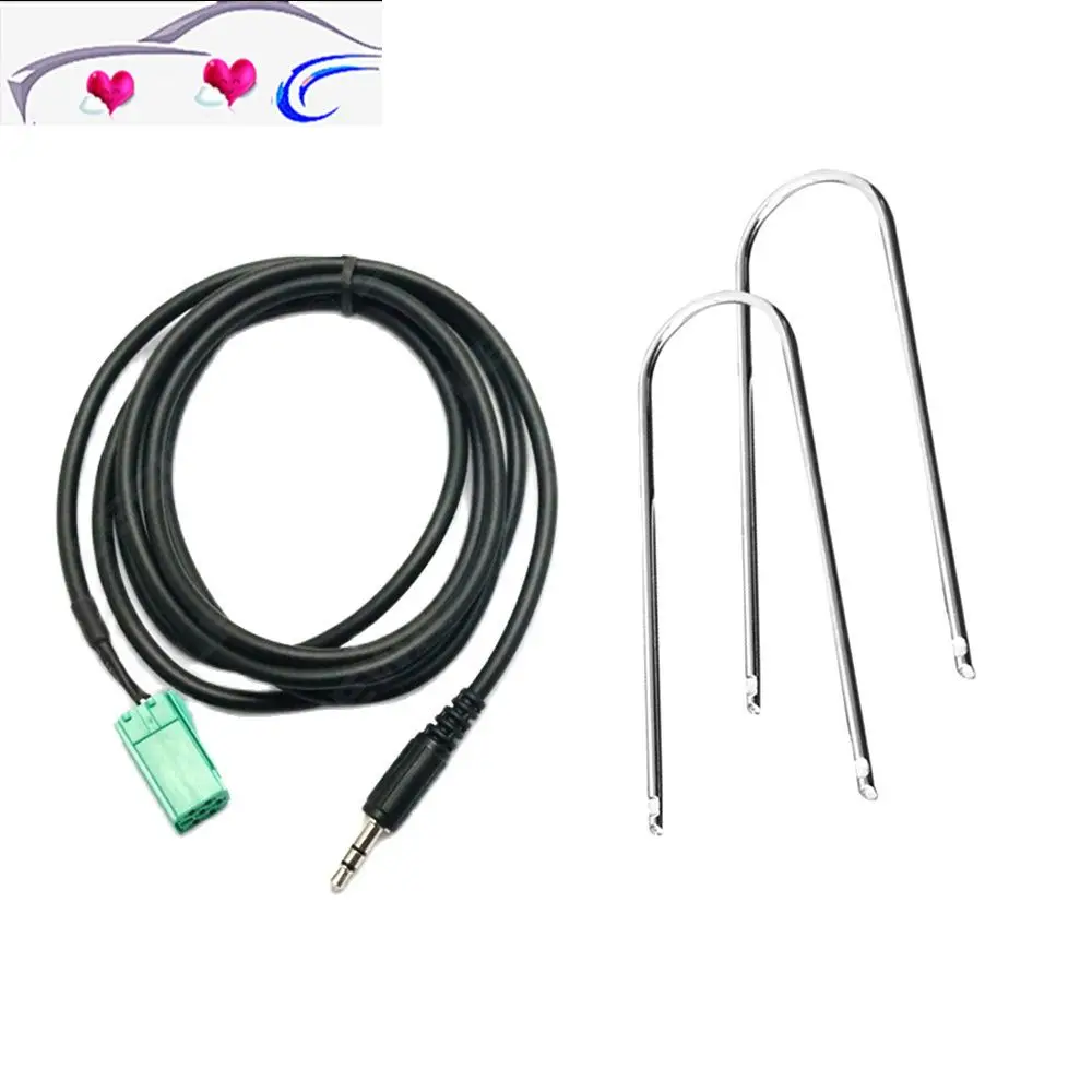 Car Radio MP3 Auxiliary Adapter Aux Input Jack Lead Cable Adapter For