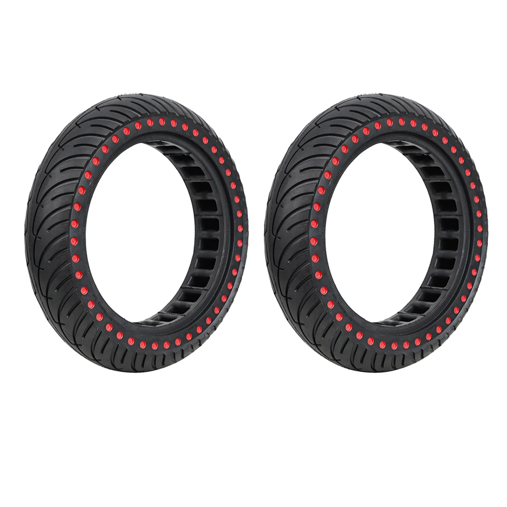 

Electric Scooter Tire Durable 8 1/2X2 Inner Tube Front Rear Millet Wear Color Solid Tire for M365 /Pro /1S Pro 2,Red